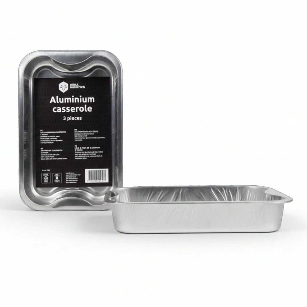 Cookinglife Grill BBQ Aluminium Trays / BBQ Grill Tray - 30 x 20 cm - 9 pieces