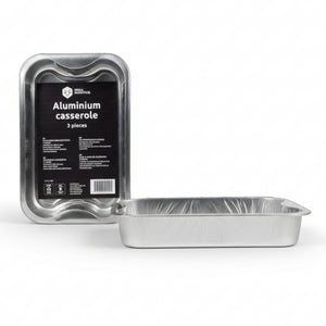 Bandejas de aluminio para barbacoa Cookinglife Grill / Bandeja para parrilla BBQ - 30 x 20 cm - 9 unidades