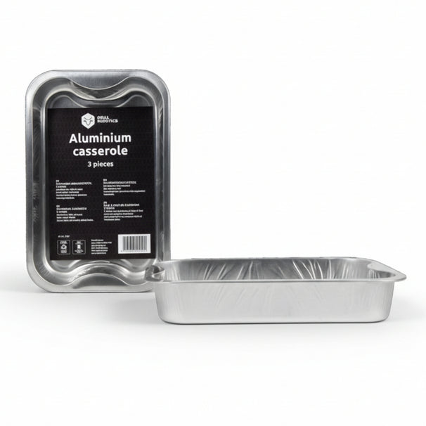 Bandejas de aluminio para barbacoa Cookinglife Grill / Bandeja para parrilla BBQ - 30 x 20 cm - 9 unidades