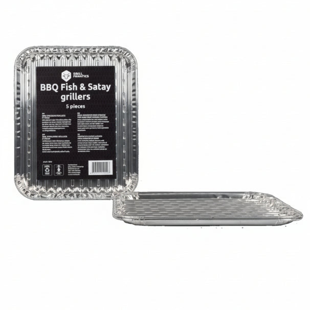 Bandejas de aluminio para barbacoa Cookinglife Grill / Bandeja para parrilla BBQ / Bandeja para grill 28 x 23 cm - 15 unidades