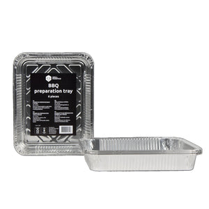 Cookinglife Grill Bandejas de Aluminio para BBQ / Bandeja para Parrilla BBQ - 23 x 18 cm - 18 unidades