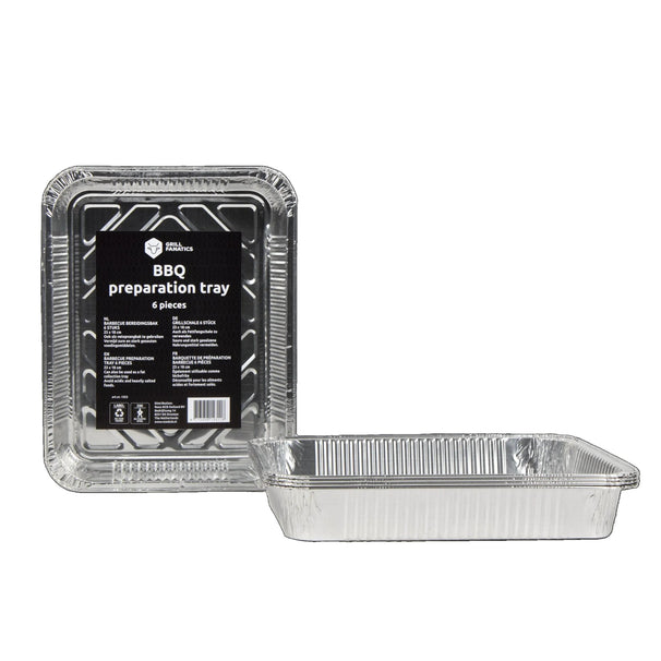 Cookinglife Grill Bandejas de Aluminio para BBQ / Bandeja para Parrilla BBQ - 23 x 18 cm - 18 unidades