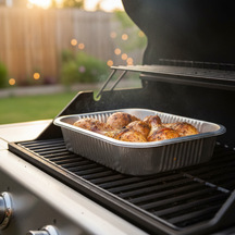 Cookinglife Grill BBQ Aluminium Trays / BBQ Grill Tray - 22 x 15 cm - 15 pieces