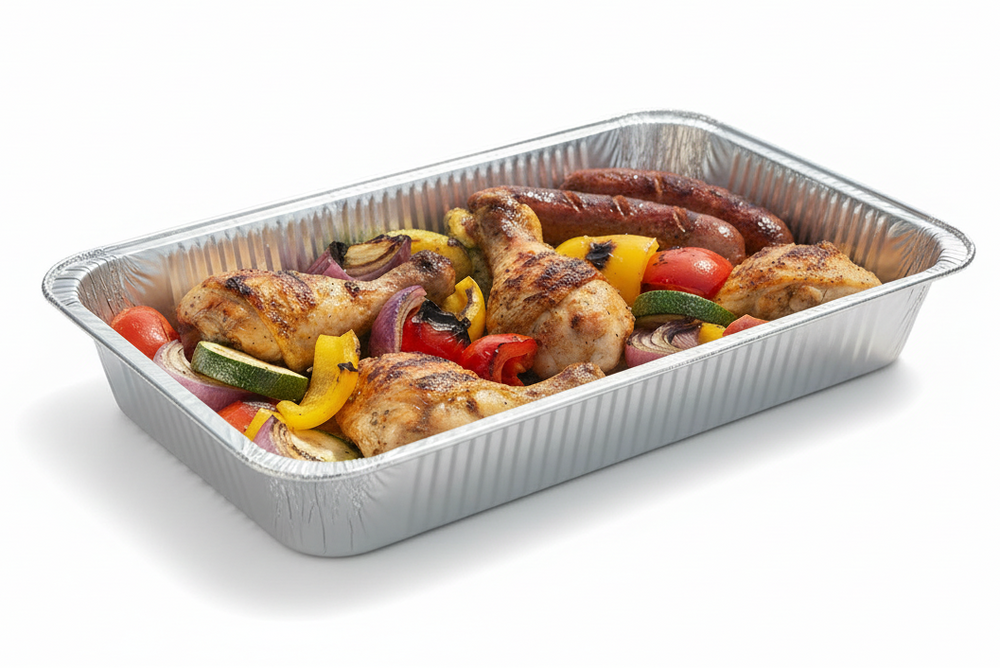 Cookinglife Grill BBQ Aluminium Trays / BBQ Grill Tray - 34 x 21 cm - 18 pieces