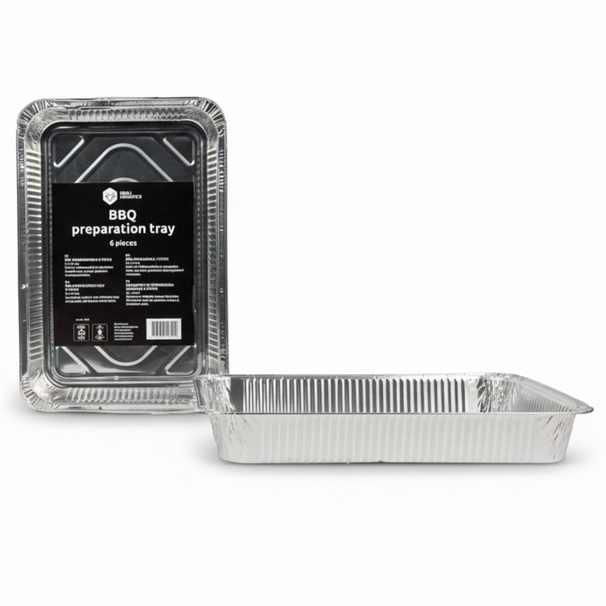 Cookinglife Grill Bandejas de Aluminio para BBQ / Bandeja para Parrilla BBQ - 34 x 21 cm - 18 unidades