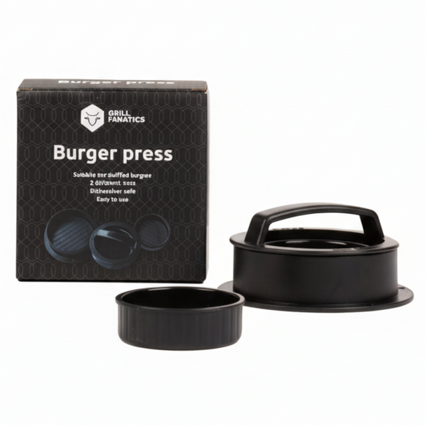 Cookinglife Grill Prensa para Hamburguesas / Prensa para Hamburguesas - 2 tamaños - ø 10.5 cm y 6.5 cm