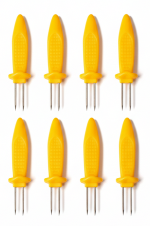 Cookinglife Grill Soportes para Mazorcas / Pinchos para Maíz - Acero Inoxidable - 8 unidades