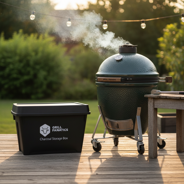 Cookinglife Grill Caja de Almacenamiento para Carbón 60 x 40 x 42 cm - Resistente a la Humedad