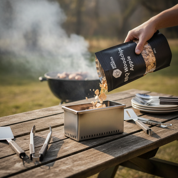 Cookinglife Grill Virutas de Madera para Ahumar / Chips - Manzana - 500 gramos