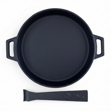 Cookinglife Grill Frying Pan / Skillet Cast Iron ø 25 cm - Detachable handle