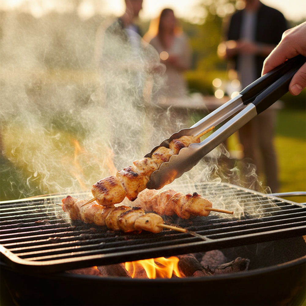 Cookinglife Grill Pinzas para BBQ Acero inoxidable 24 cm