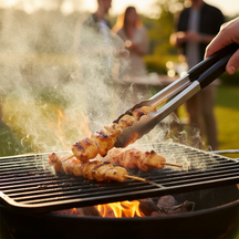 Cookinglife Grill Pinzas para BBQ Acero inoxidable 24 cm