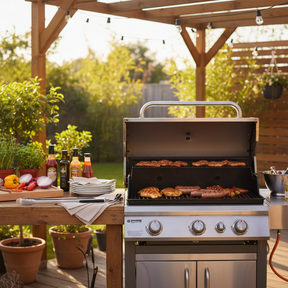 Cookinglife Grill BBQ Pinza de Acero Inoxidable 50 cm