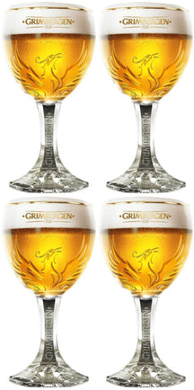 Grimbergen Beer Glasses on Foot - 330 ml - 4 pieces