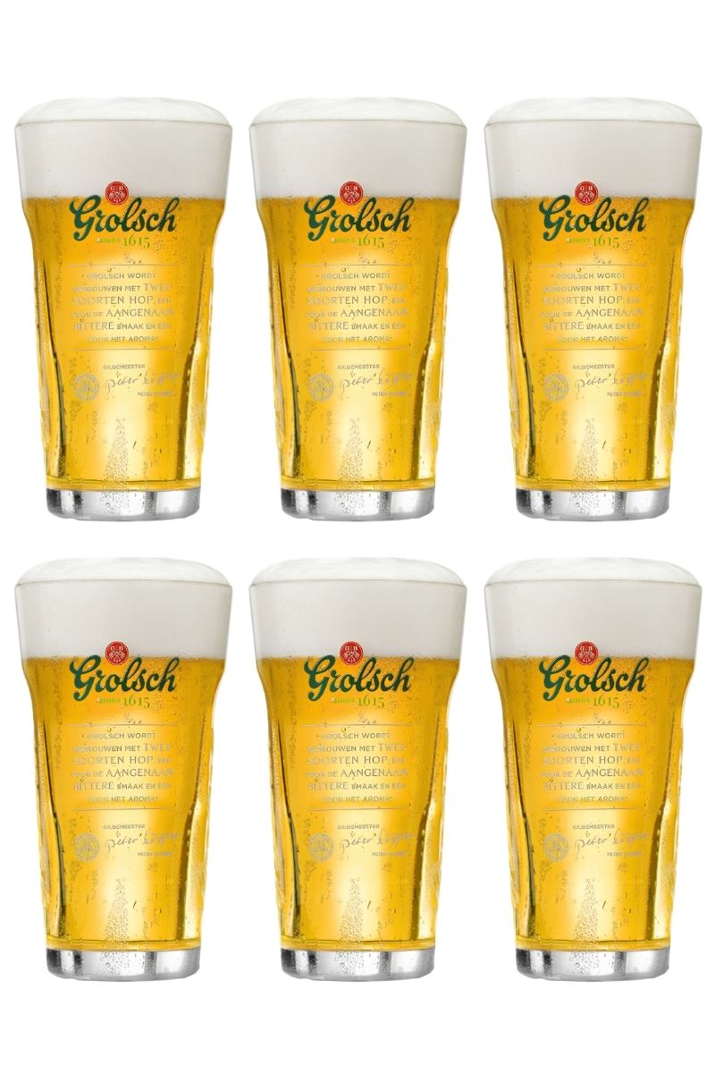 Grolsch Beer Glasses Craft - 250 ml - Set of 6