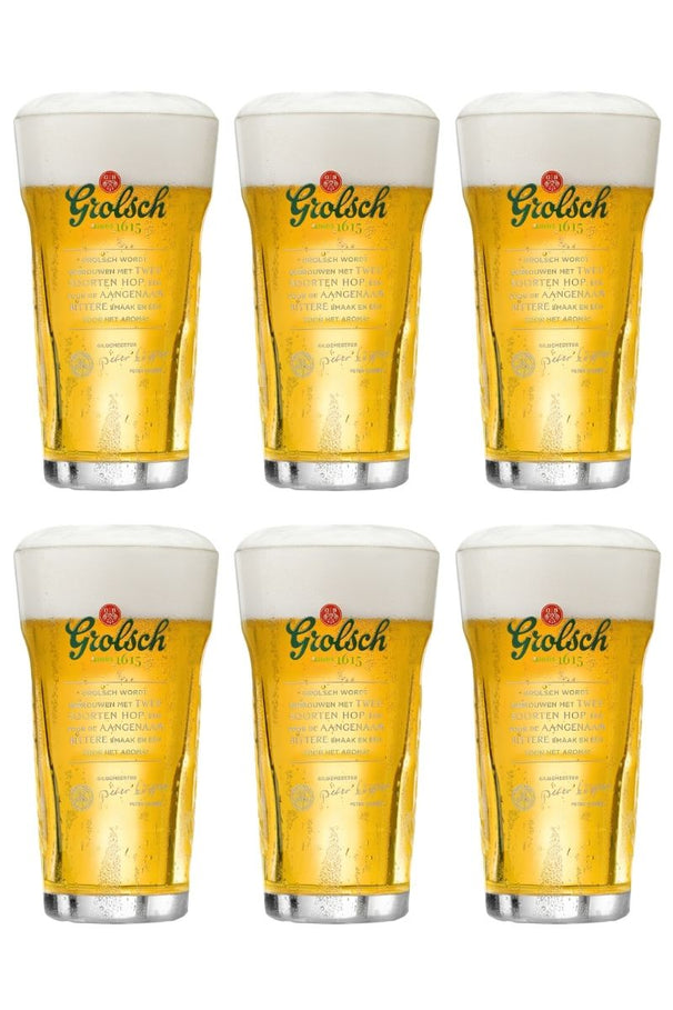 Grolsch vasos de cerveza Craft - 250 ml - 6 piezas