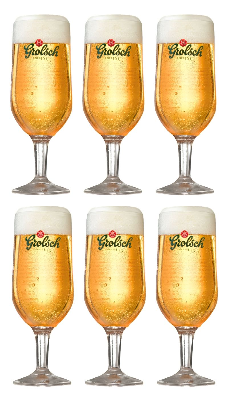 Grolsch Beer Glasses on Stem Classic - 250 ml - 6 pieces