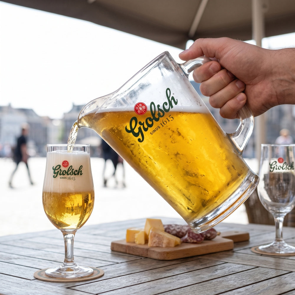 Grolsch Pitcher / Beer Jug - Glass - 1.8 Liter