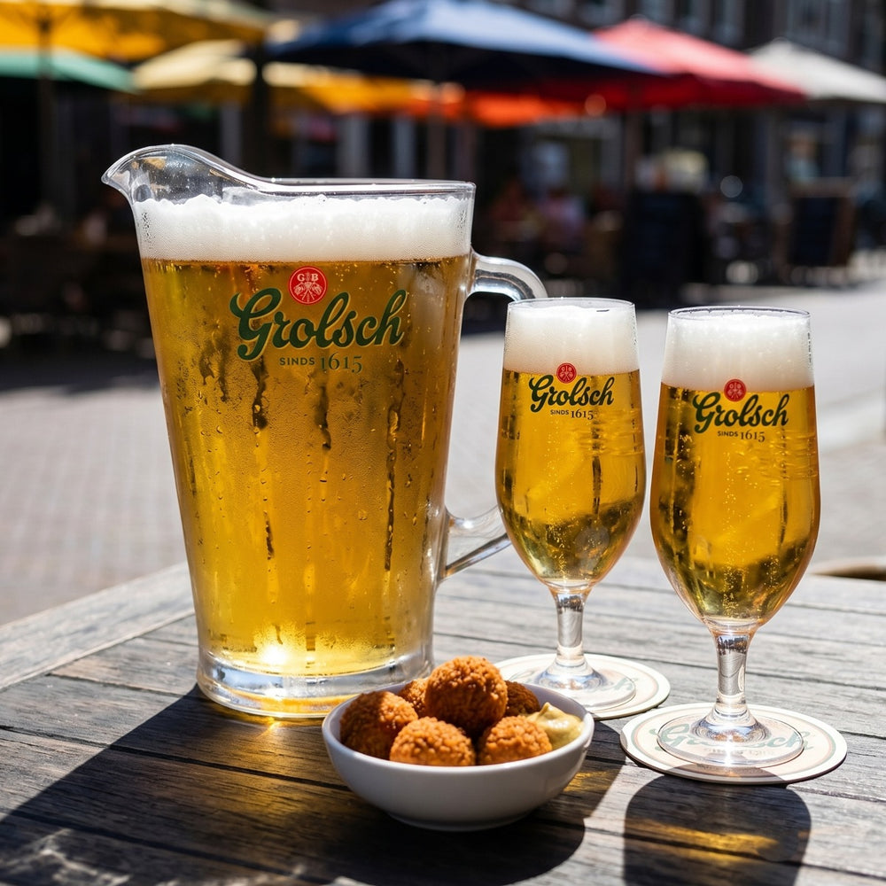 Grolsch Pitcher / Beer Jug - Glass - 1.8 Liter