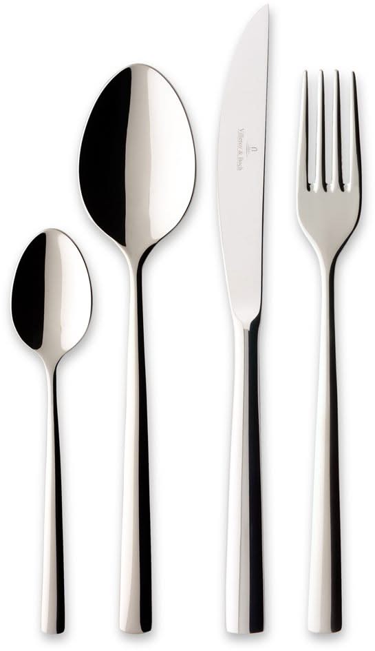 Villeroy & Boch Juego de cubiertos Piemont - Acero inoxidable 18/10 - 24 piezas / 6 personas