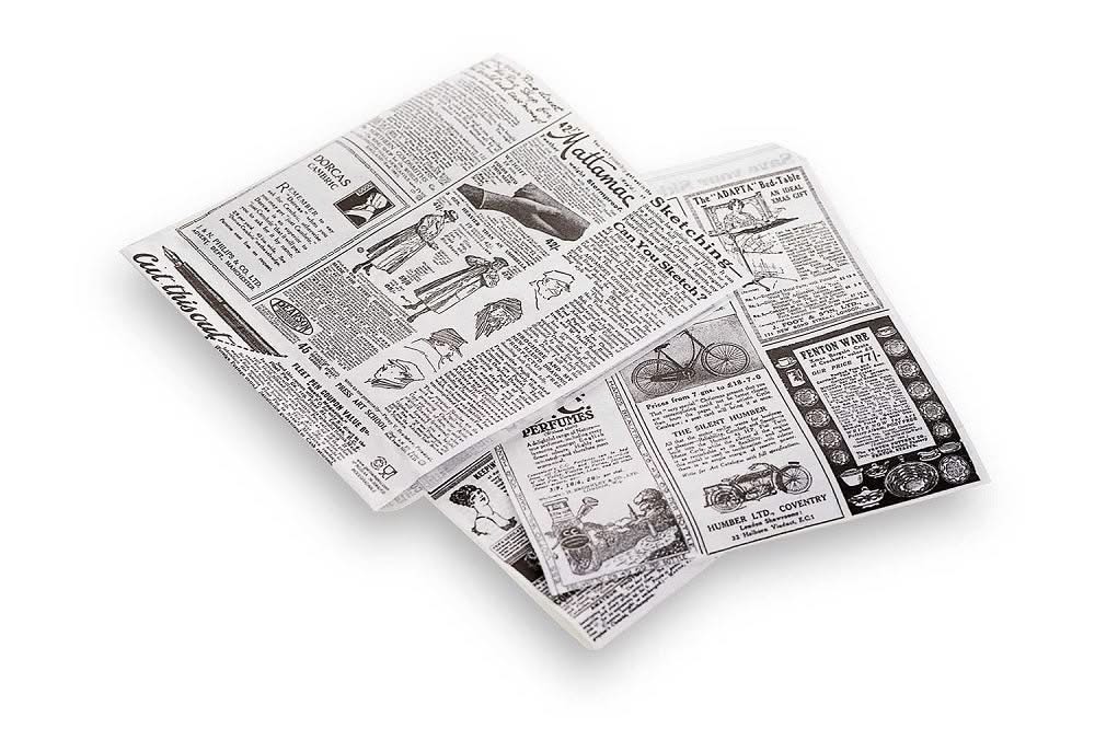 Papel anti-grasa para hamburguesa - bolsas para porciones de pizza 17 x 18 cm - 500 unidades
