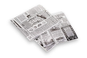 Papel anti-grasa para hamburguesa - bolsas para porciones de pizza 17 x 18 cm - 500 unidades