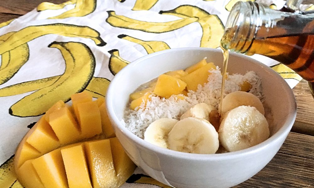 Un desayuno tropical y nutritivo en un abrir y cerrar de ojos