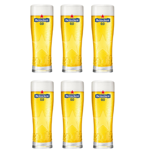 Heineken Beer glasses 0.0 Star - 250 ml - 6 pieces