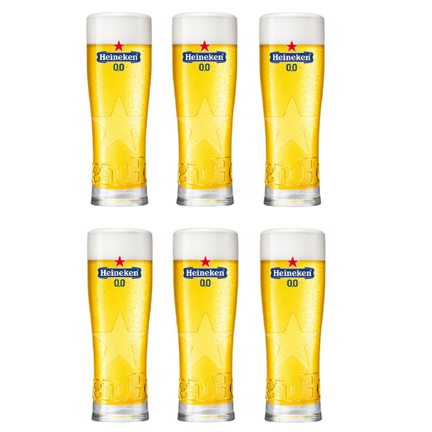 Heineken Beer glasses 0.0 Star - 250 ml - 6 pieces