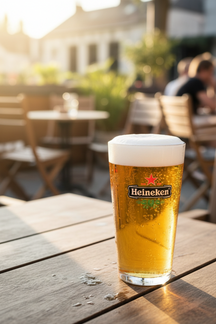 Heineken Beer Glass Vase - 250 ml - 6 pieces