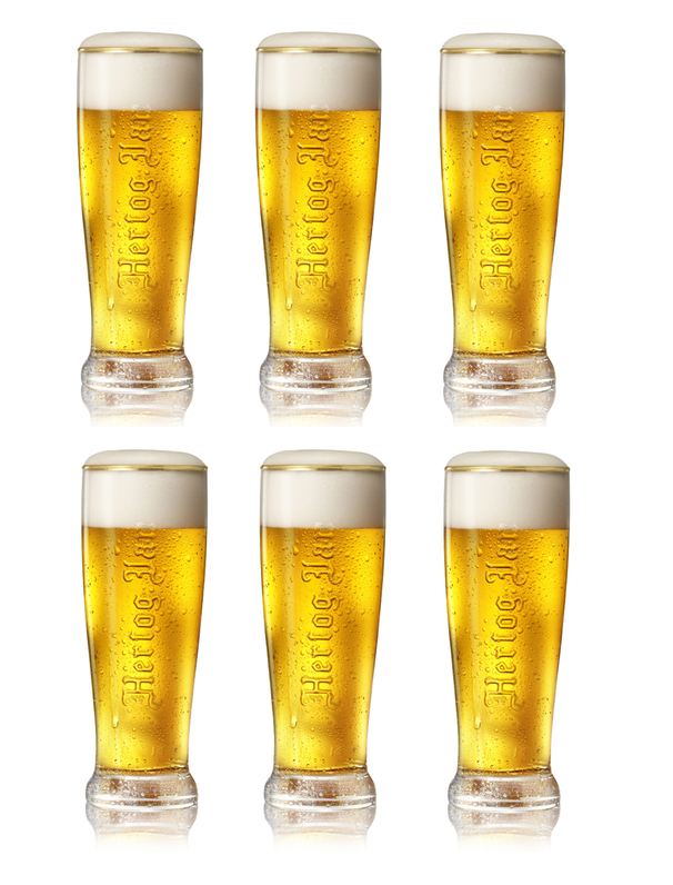 Vasos de cerveza Hertog Jan / Fluitje - 250 ml - 6 unidades