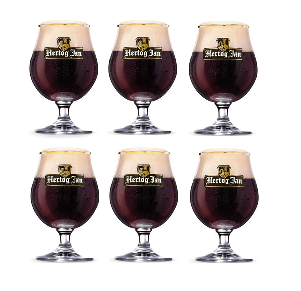 Jarras de cerveza Hertog Jan con pie - 250 ml - 6 piezas