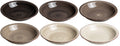Cookinglife Deep Plates / Pasta Bowls Delice Gray ø 21 cm - 6 pieces