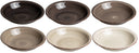 Cookinglife Deep Plates / Pasta Bowls Delice Gray ø 21 cm - 6 pieces