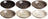 Cookinglife Deep Plates / Pasta Bowls Delice Gray ø 21 cm - 6 pieces