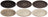 Cookinglife Dinner Plates Delice Gray ø 26.5 cm - 6 pieces