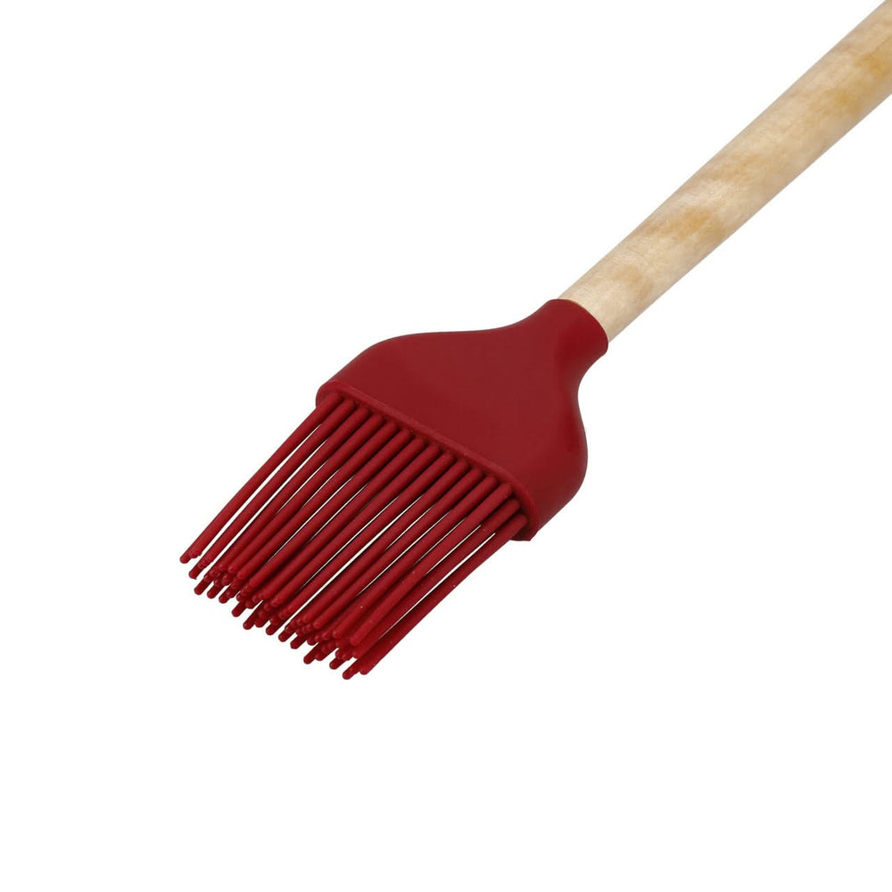 KitchenAid Pastry Brush Core Birchwood Silicone Empire Red 31 cm - Basting Brush