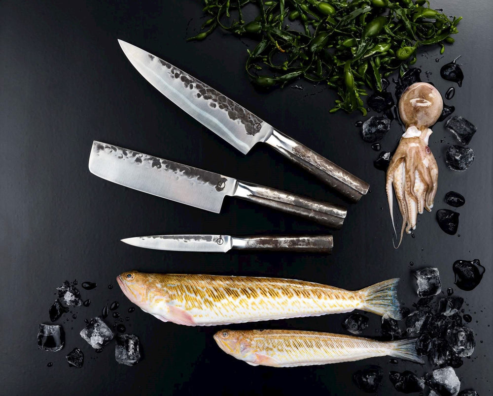 Forged Knife Set Intense - 3-piece - Chef's knife, Chopper and Universal knife