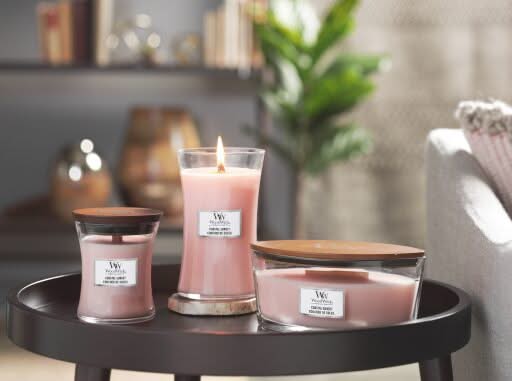 Vela aromática WoodWick Mediana Coastal Sunset - 11 cm / ø 10 cm - Vela en vaso - Mecha de madera