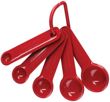 KitchenAid Measuring Spoon set Core Empire Red Plastic 5-piece - 1.25-15-ml