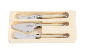 Cuchillos para queso Laguiole Style De Vie Nácar 3 piezas