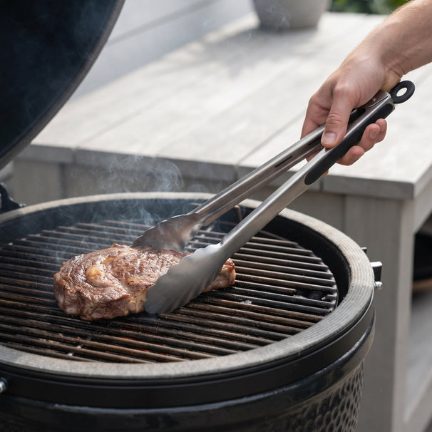 Keij Kamado BBQ Pinza Easy Lock - Acero Inoxidable - 35 cm