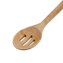 KitchenAid Vegetable Spoon Core Birch Wood 34 cm Brown - Slotted Spoon Nonstick