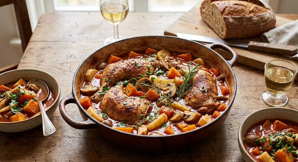 Warm comfort in one pan, exactly what the season asks for.