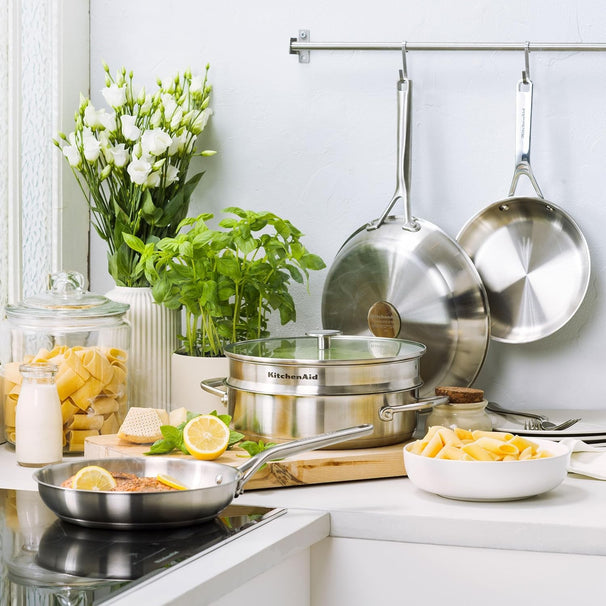 KitchenAid Frying Pan Advanced Stainless Steel ø 20 cm - without non-stick coating