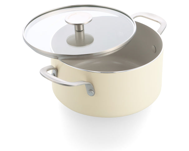 KitchenAid Cooking Pot Aluminium Almond Cream ø 20 cm / 3.1 Litres - ceramic non-stick coating