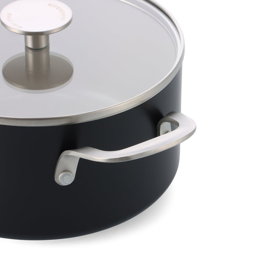 KitchenAid Kookpan Aluminium Mat Zwart ø 24 cm / 4.9 Liter - detail 1