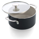 KitchenAid Olla Aluminio Negra Mate ø 24 cm / 4,9 litros - revestimiento antiadherente cerámico