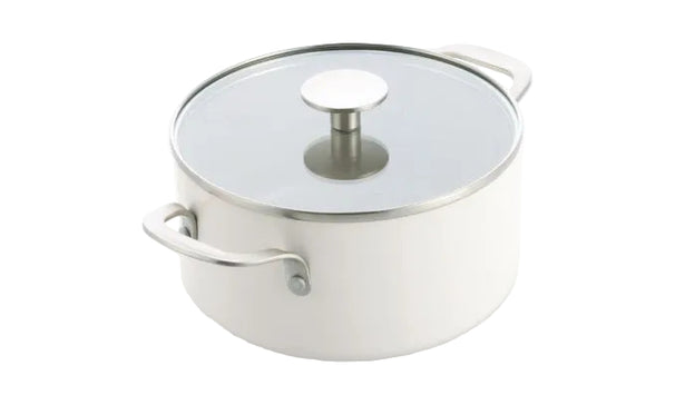 KitchenAid Olla Aluminio White Milkshake ø 24 cm / 4,9 litros - revestimiento antiadherente cerámico