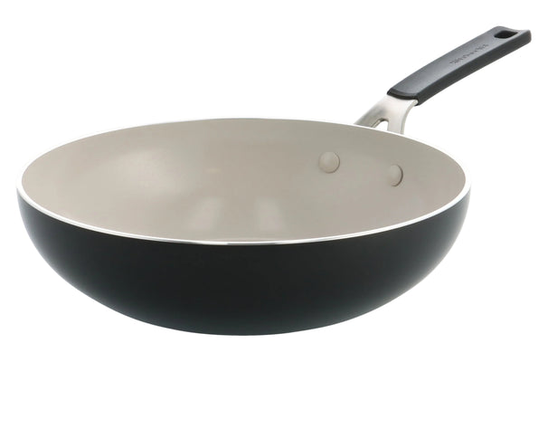 KitchenAid Wok Pan Aluminium Matte Black ø 28 cm / 3.7 Litres - ceramic non-stick coating